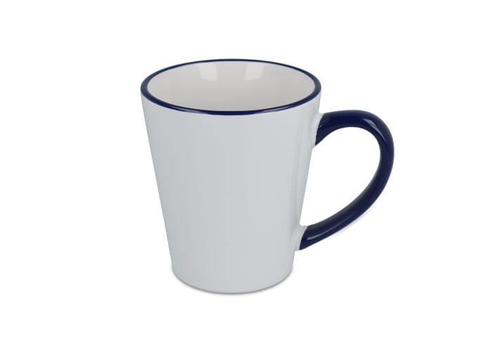 Mug 300ml promotionnel Melbourne Blanc / bleu foncé